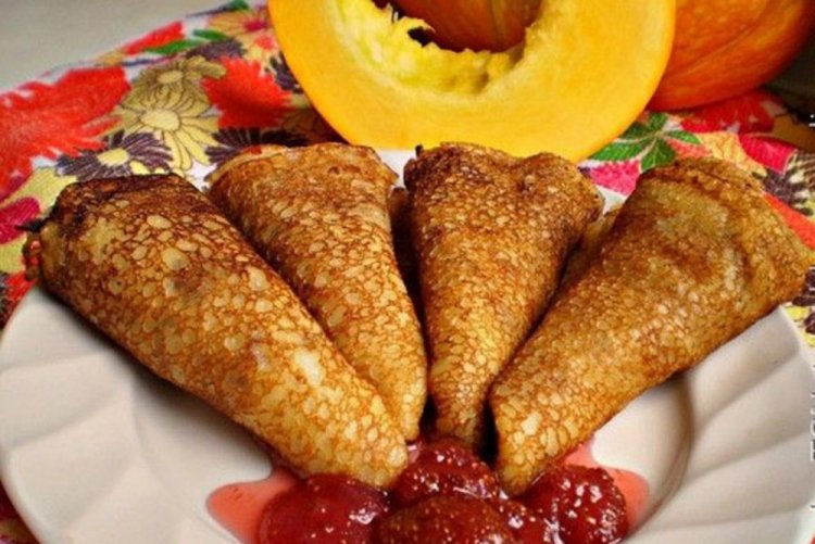 Pumpkin Pancakes with Water