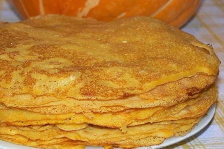 Pumpkin Pancakes with Kefir