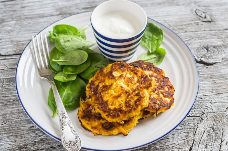 Pumpkin and Sweet Potato Fritters
