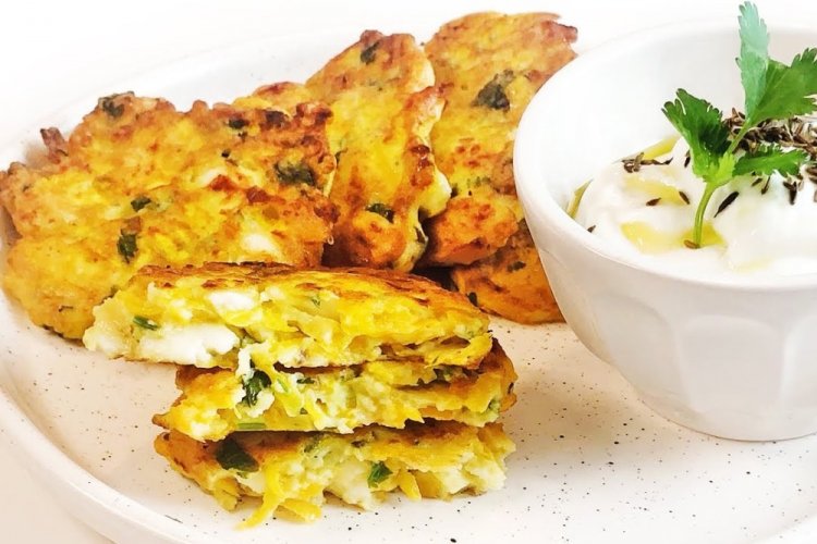 Pumpkin Fritters with Cheese