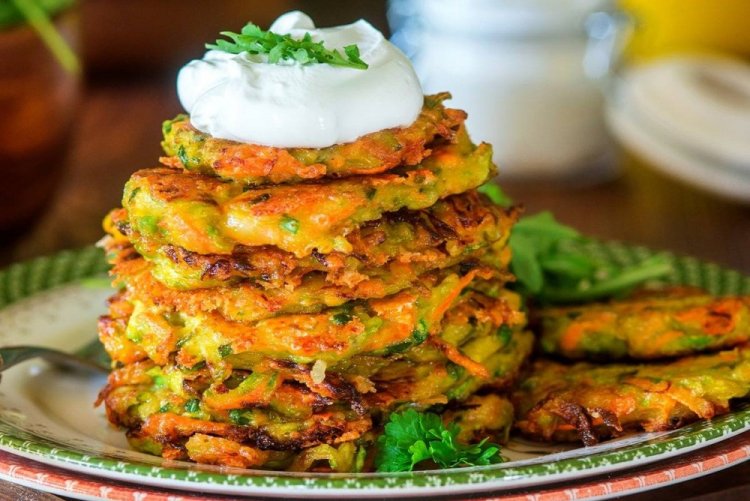 Pumpkin and Zucchini Fritters