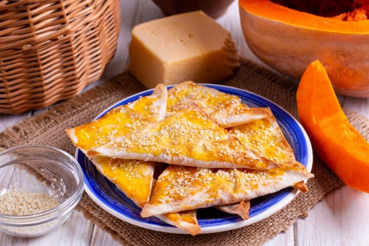 Lavash Samosa with Pumpkin