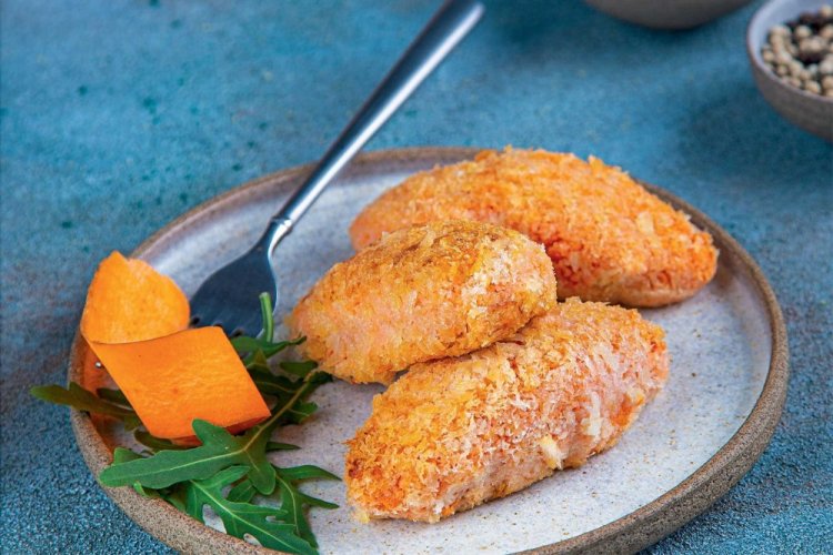 Pumpkin and Carrot Patties with Oatmeal