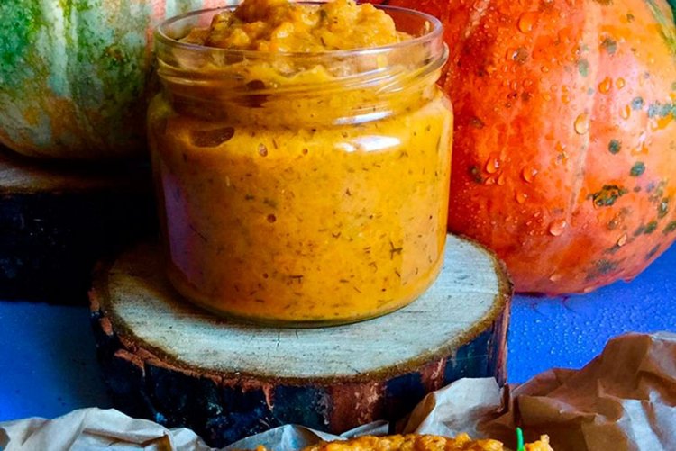 Pumpkin and Eggplant Caviar for Winter
