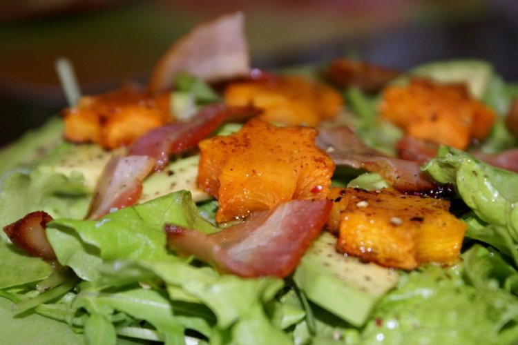 Pumpkin Salad with Bacon