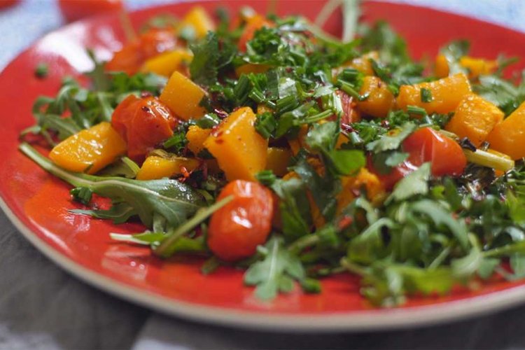 Vegetable Salad with Pumpkin