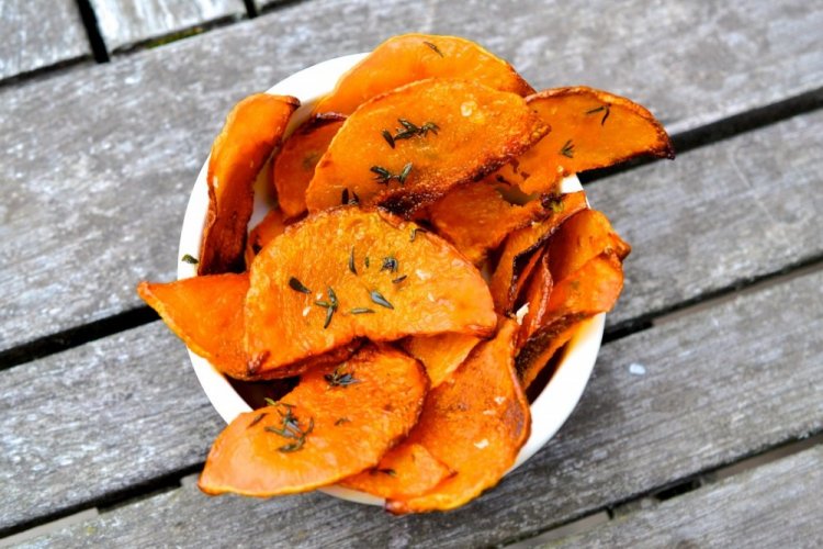 Pan-Fried Pumpkin Chips
