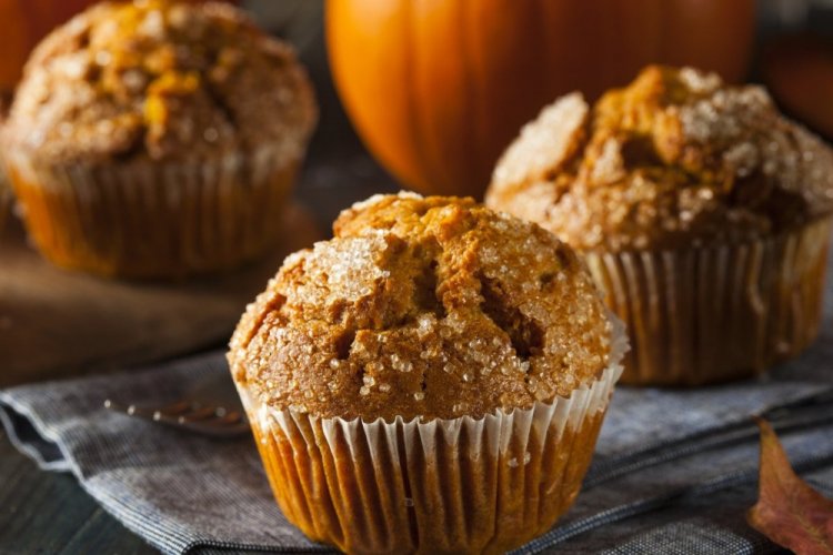 Pumpkin Muffins with Cottage Cheese