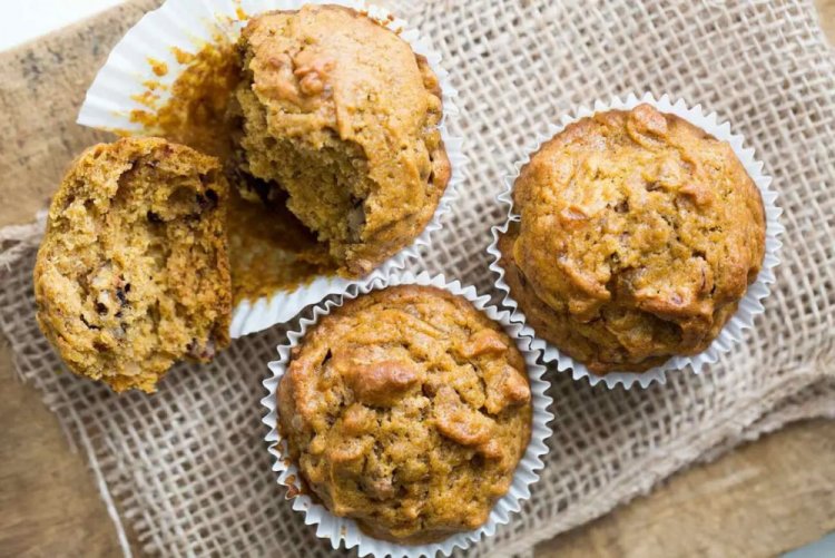Pumpkin Muffins with Oatmeal