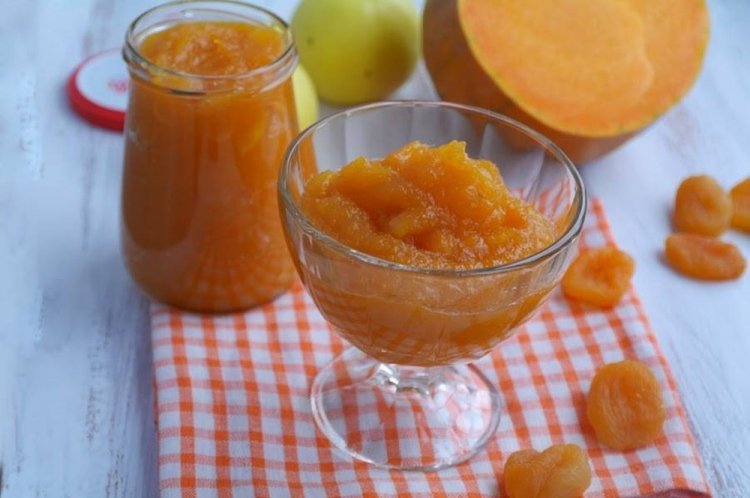 Pumpkin Jam with Dried Apricots