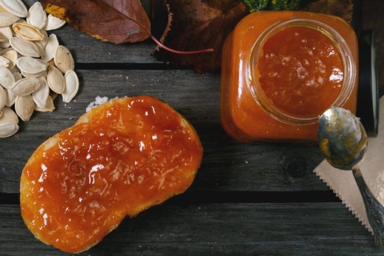 Pumpkin Jam through a Meat Grinder
