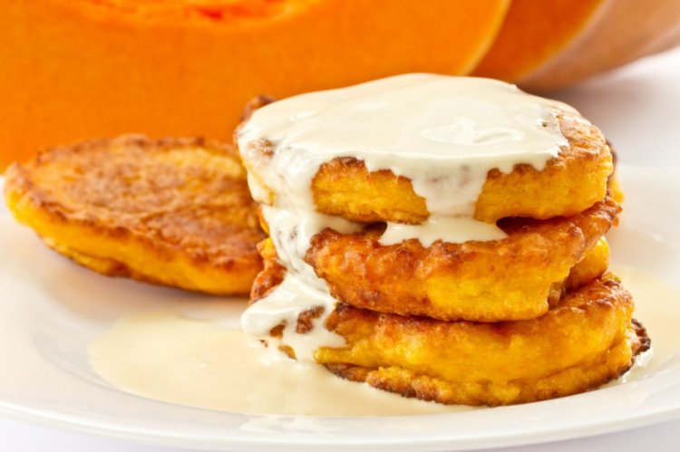 Buñuelos de calabaza en sartén