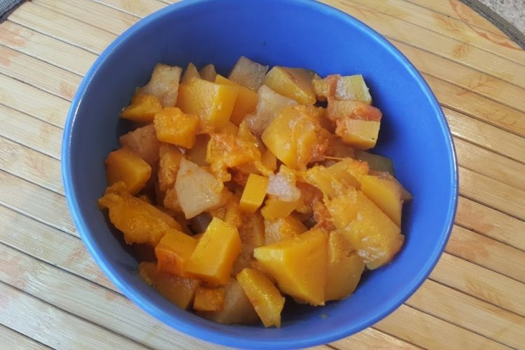 Pumpkin with Apples in a Multicooker