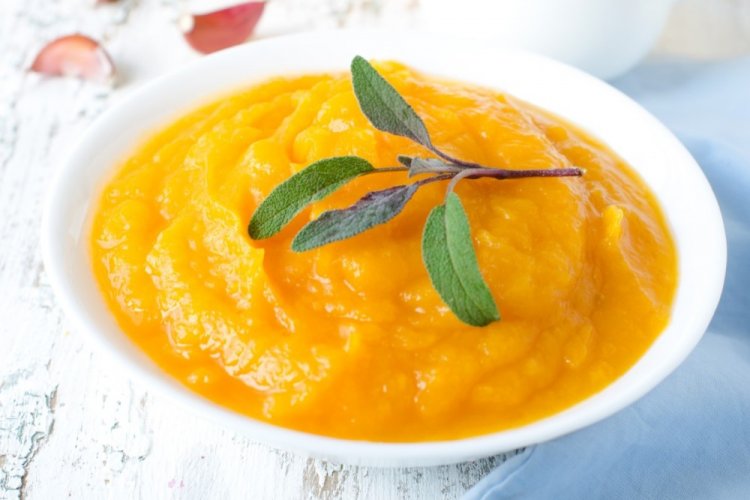 Puré de calabacín y calabaza