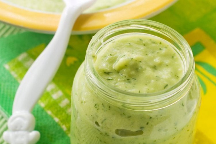 Puré de calabacín para bebés para el invierno