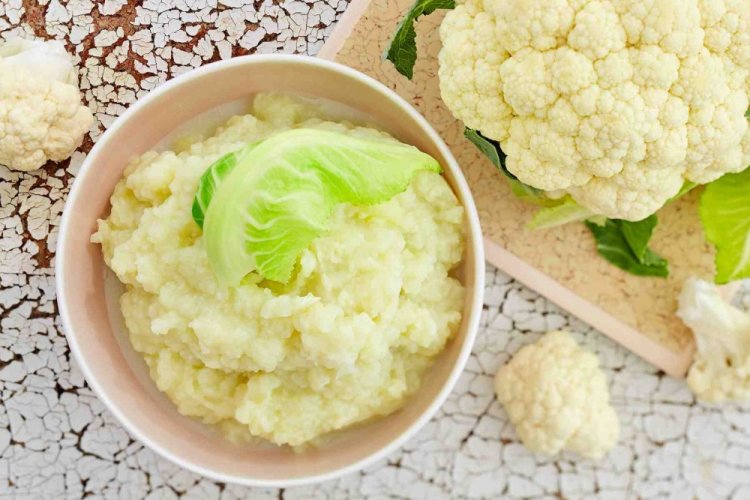 Puré de calabacín y coliflor