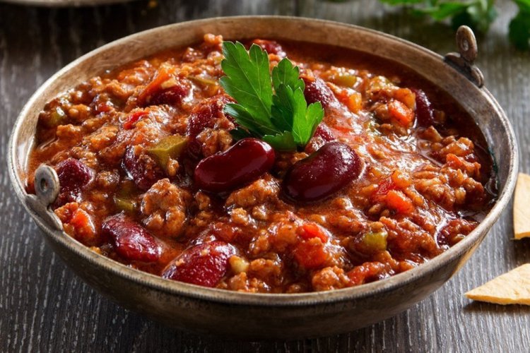 Chili con carne con chocolate negro