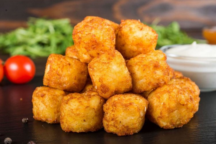 Bolitas de patata cruda al horno