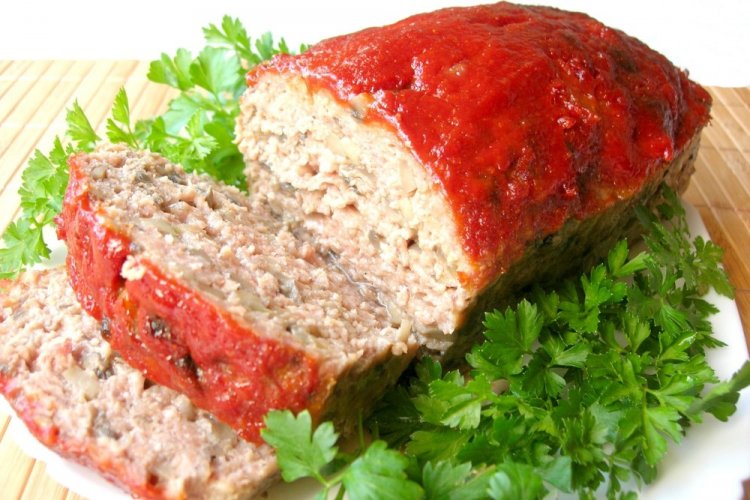 Pastel de carne con champiñones