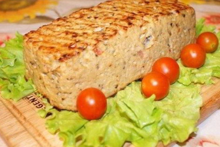 Pastel de carne saludable con calabacín