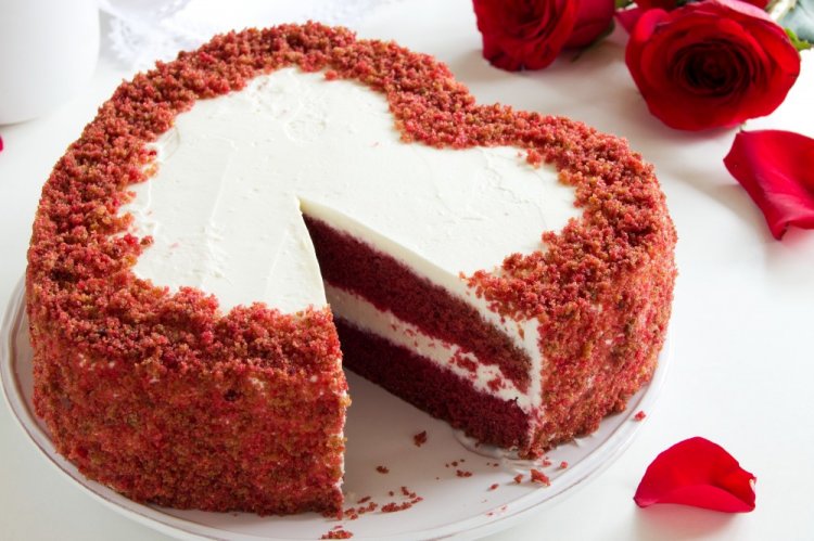 Tarta Red Velvet para el 14 de febrero