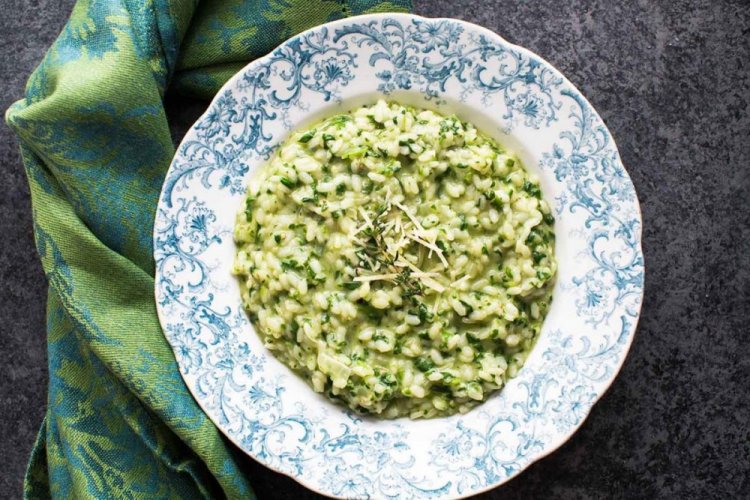 Risotto de espinacas