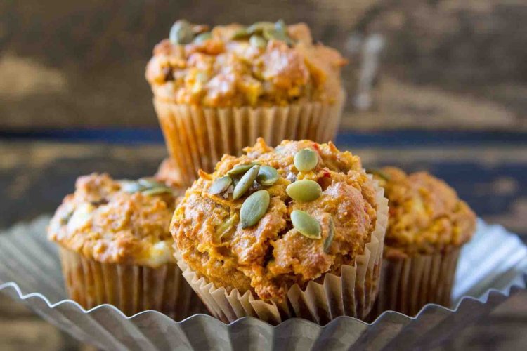 Muffins de pollo con calabaza