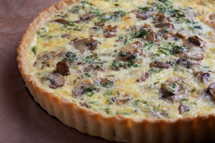 Quiche de champiñones