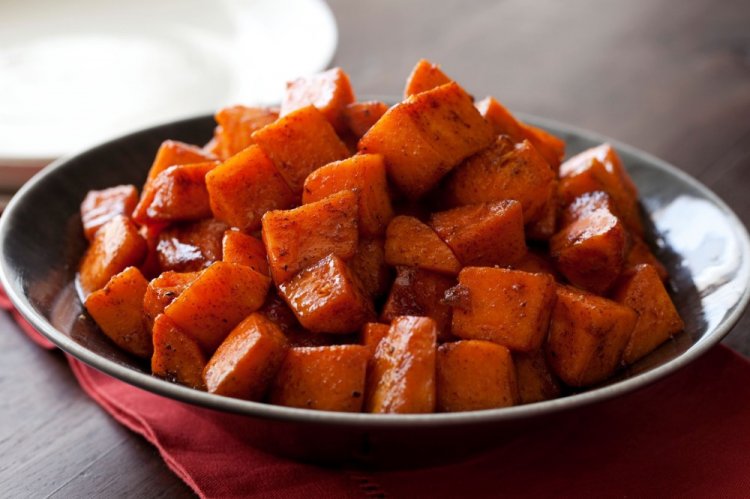 Batata asada con miel