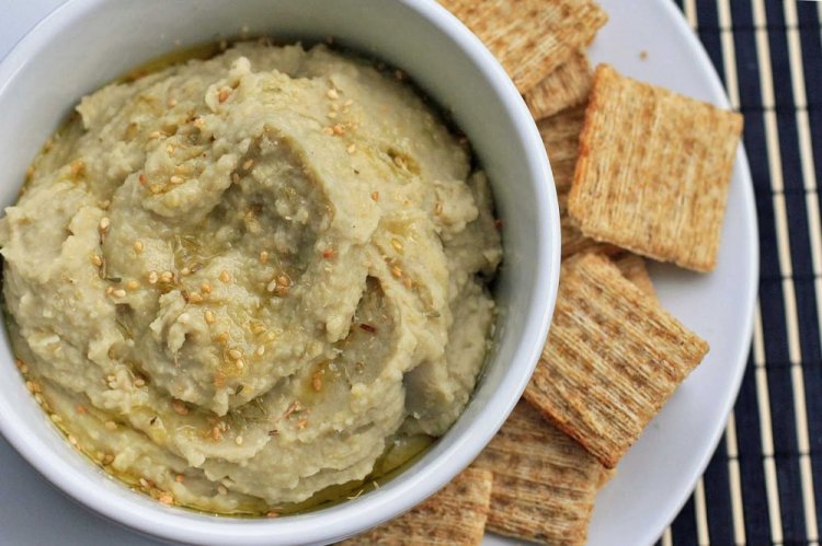 Paté de frijoles con sésamo