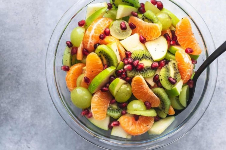 Fruit Salad with Kiwi and Tangerines