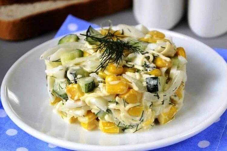Calamari and Corn Salad