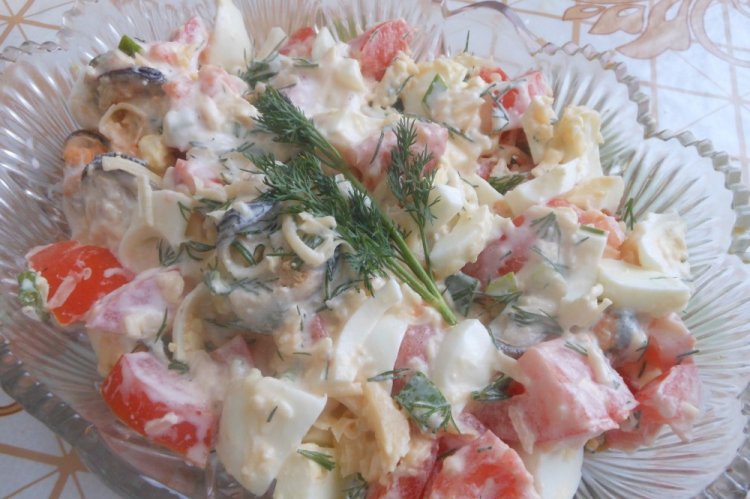 Canned Mussel Salad