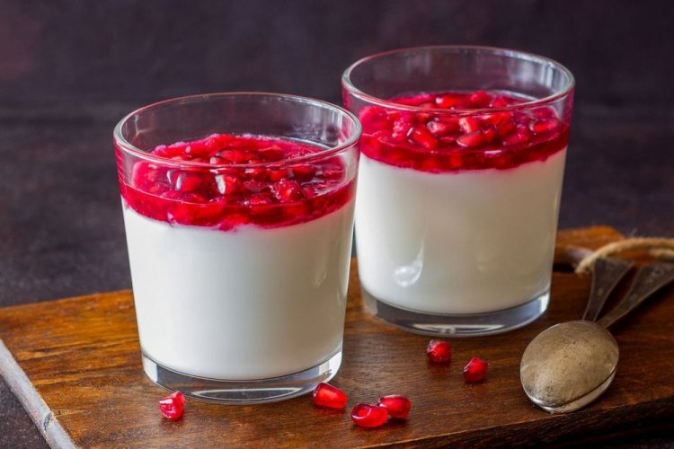 Pomegranate Panna Cotta
