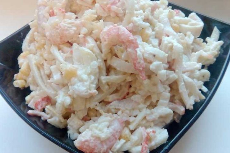 Shrimp, Crab Stick, and Rice Salad