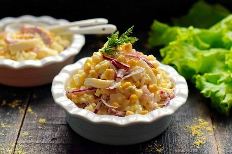 Rice and Calamari Salad