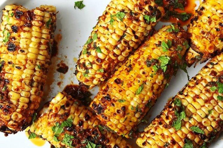 Maíz con pimentón a la parrilla