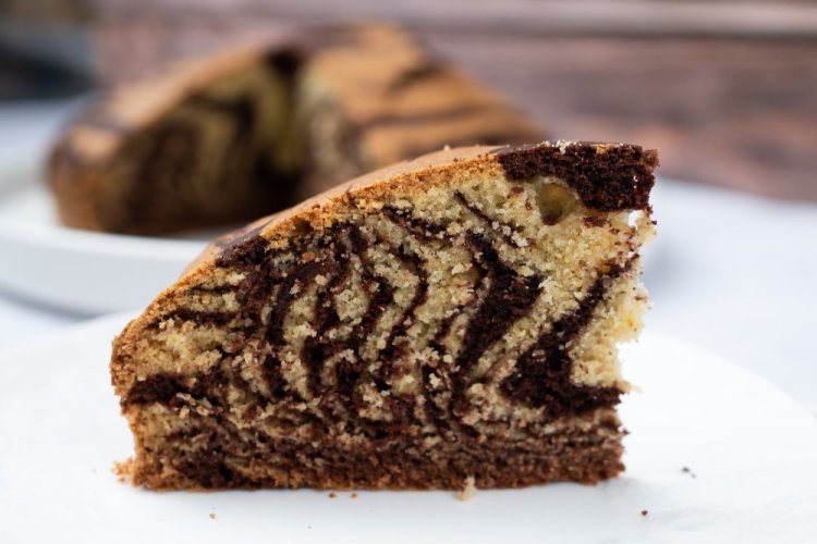 Zebra Cake with Sour Milk