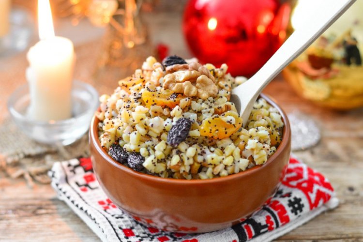 Kutia de bulgur con albaricoques secos