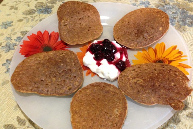 Pancakes with Sour Milk and Bran