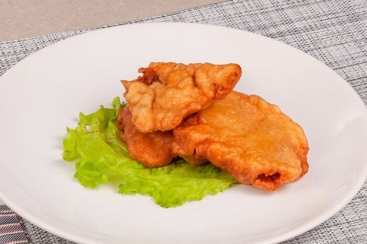 Pink Salmon in Tomato Batter