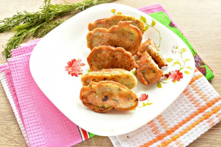 Pink Salmon in Batter with Herbs