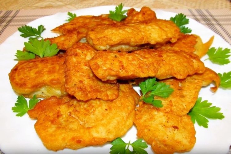 Pink Salmon in Beer Batter