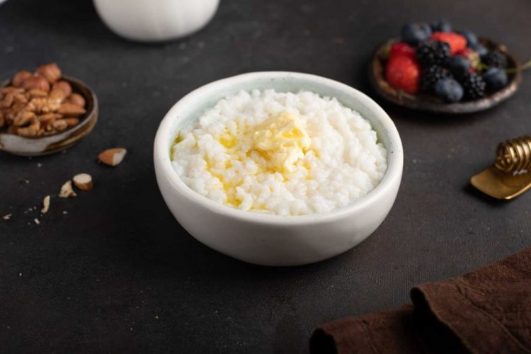 Rice Porridge with Water and Milk