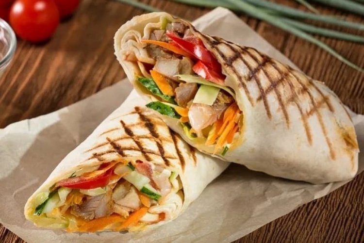 Chicken Tortilla with Korean Carrots