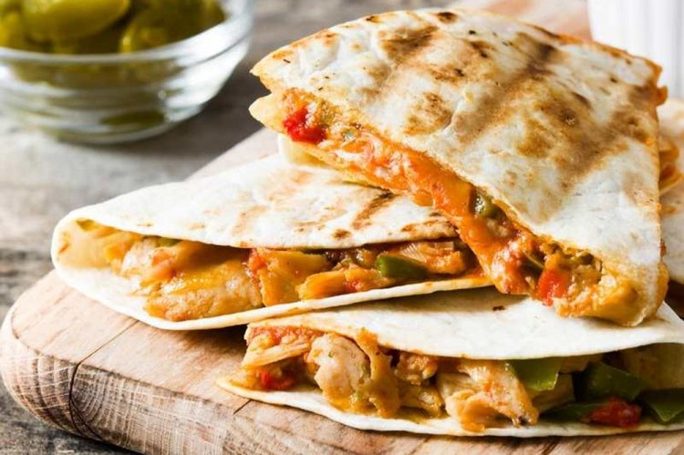 Chicken Tortilla with Vegetables and Mushrooms