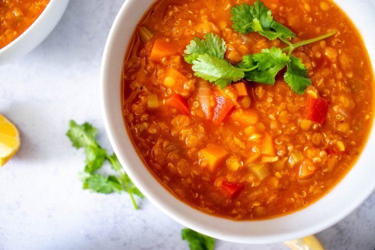 Quinoa and Lentil Soup