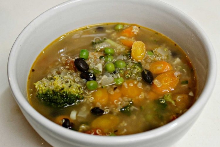 Turkey Soup with Quinoa and Vegetables