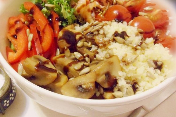Couscous and Mushroom Bowl