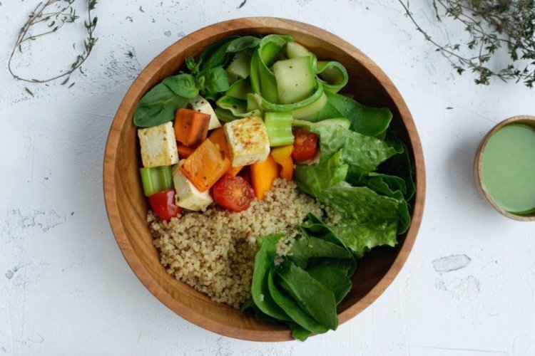 Quinoa and Tofu Bowl